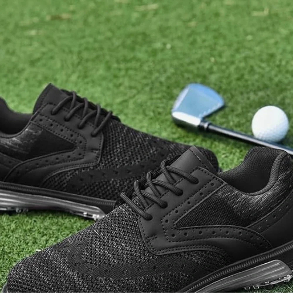 Men's Black Golf Athletic Shoes size 10